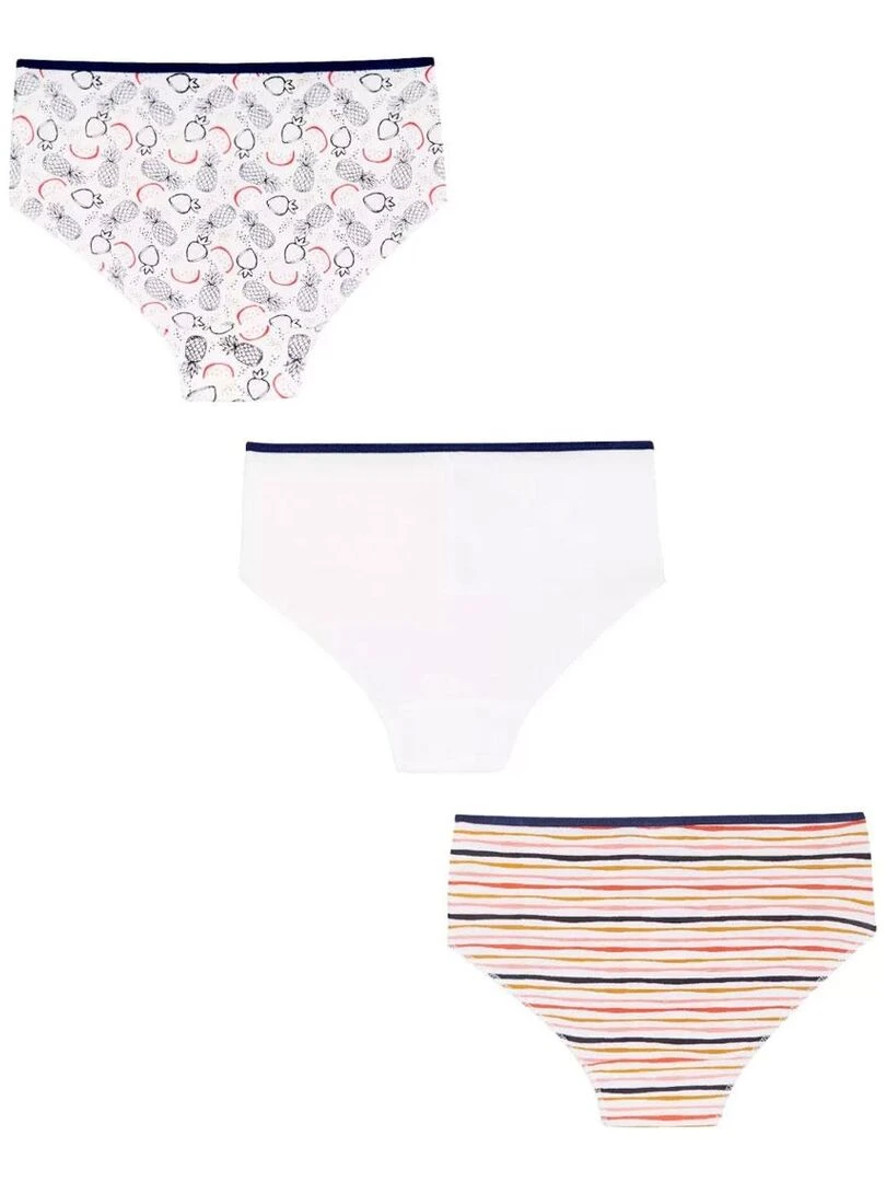 Lot de 3 culottes fille Pépin Multicolore
