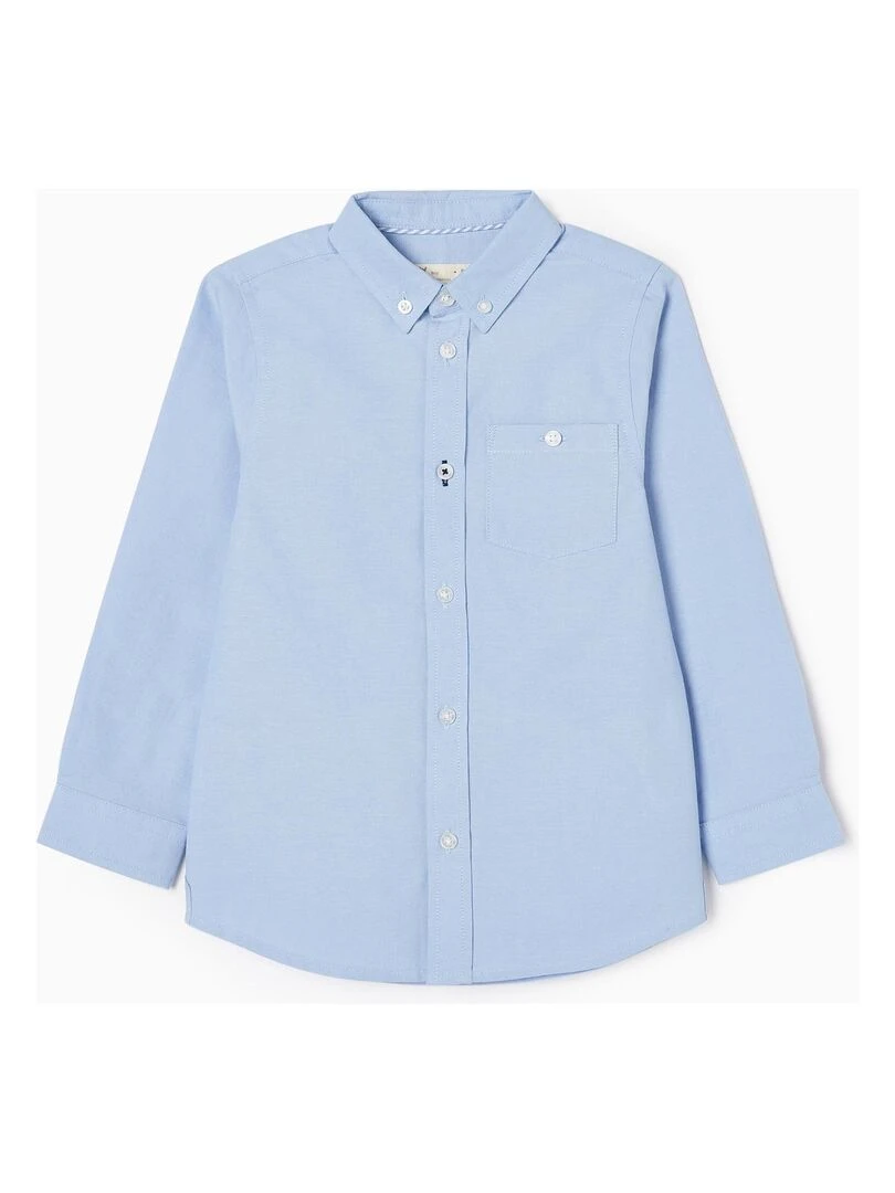 Chemise à Manches Longues en Coton Garçon manches longues ALPINE LUXURY Bleu clair