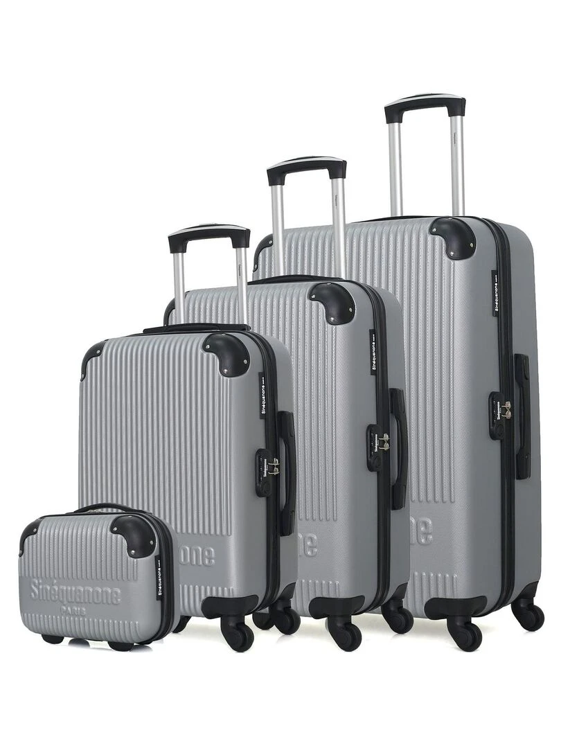 Set de 4 Valises Rigides RHEA C Gris