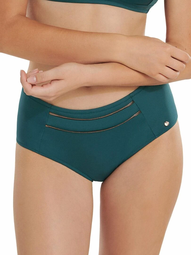 Bas maillot slip de bain shapewear taille haute Umbria Vert