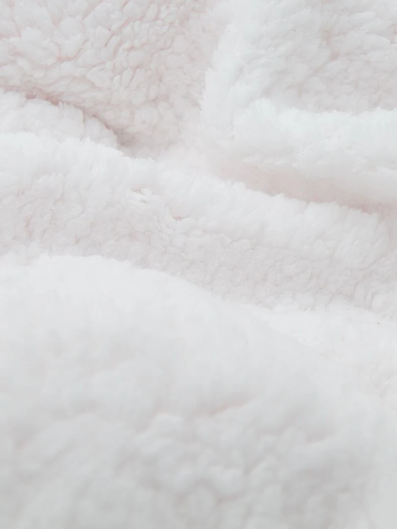 Couverture moelleuse bi matière Rose   Rose
