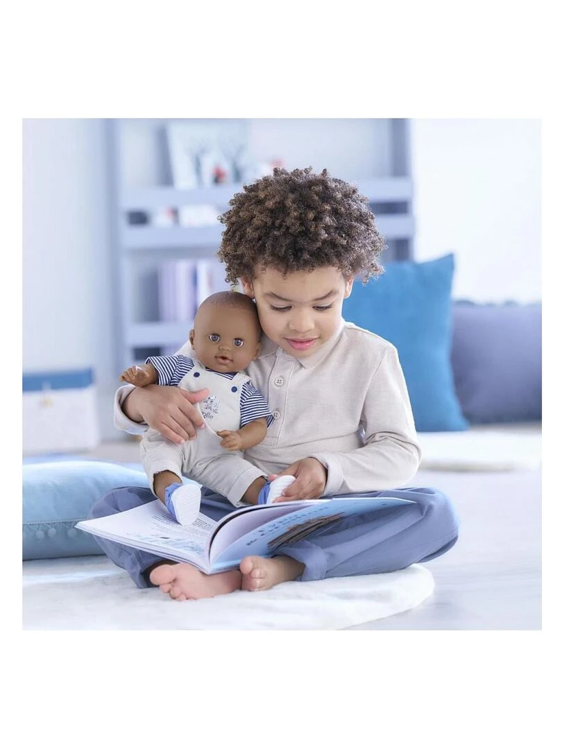 T Shirt et Salopette Écru Bords de Loire pour poupon 36 cm   Beige