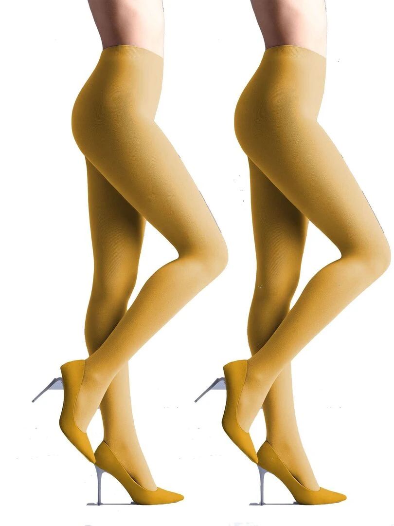 Giulia Samba 40den (Multipack) Opaque Collant Jaune XL Jaune