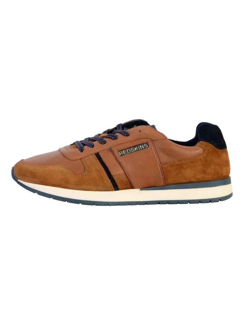 Basket Cuir Redskins Affairi Marron