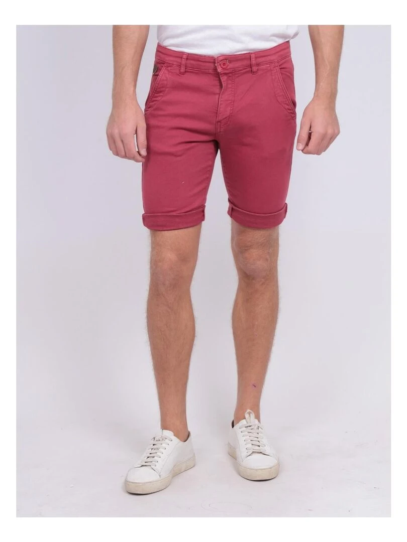 Bermuda chino BAVOLTA Rose framboise
