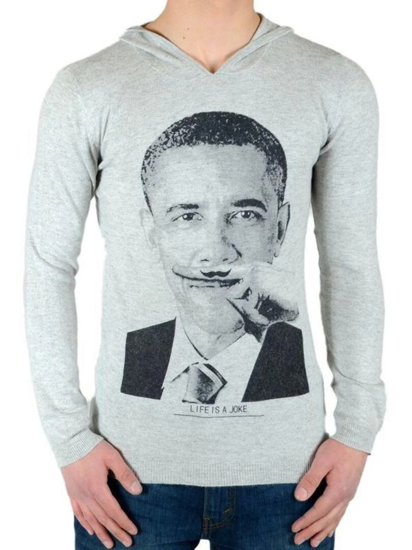 Sweat Little Eleven Paris Mokabama Mixte Garçon  Fille  Gris Chiné   Gris