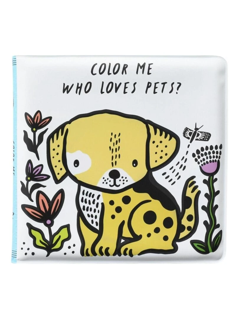Livre de bain Qui aime les animaux ? Jaune