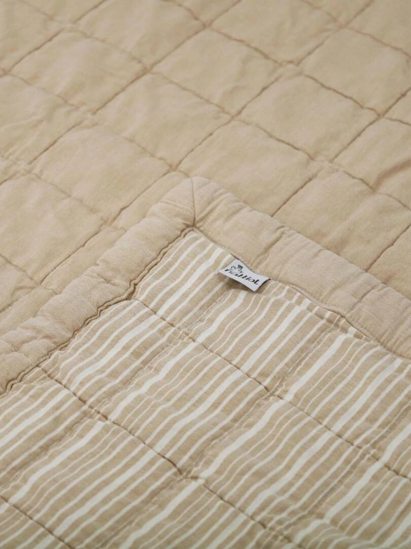 Baby Relax Tapis Coton Anna Caramel Lave par Nattiot   100 x 140   Marron caramel