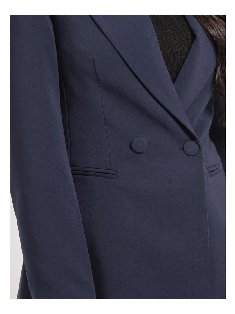 Blazer double boutonnage UNELOR   Bleu marine