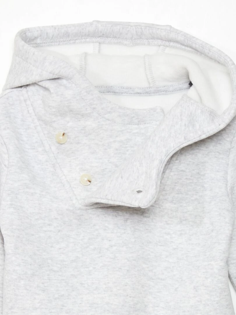 Sweat à capuche   Toujours + de douceur   Gris