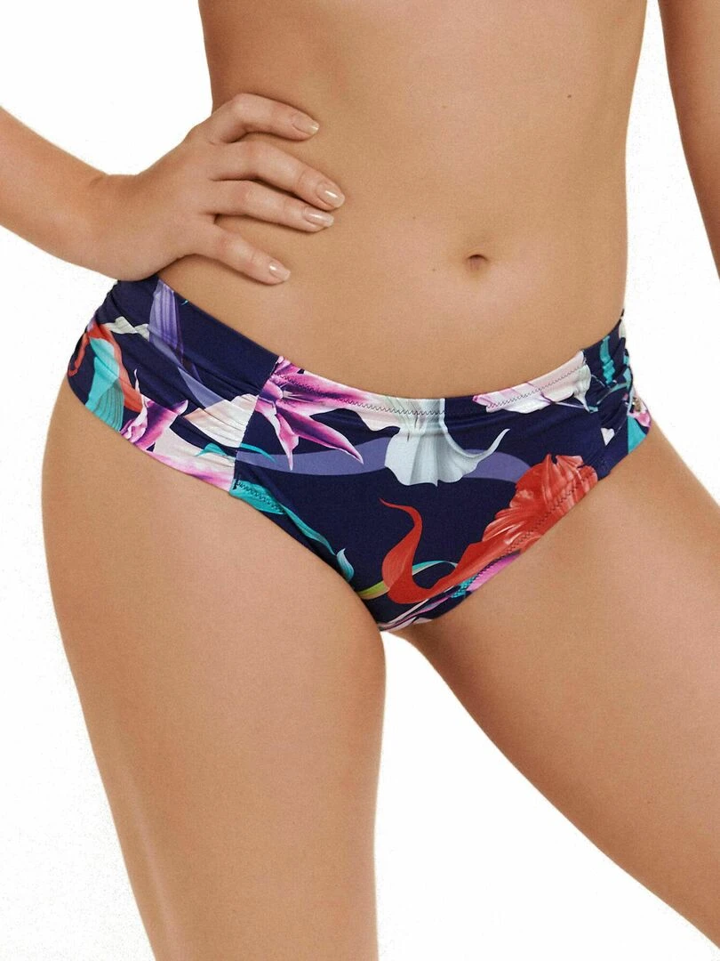 Bas maillot slip de bain taille haute Nice Bleu