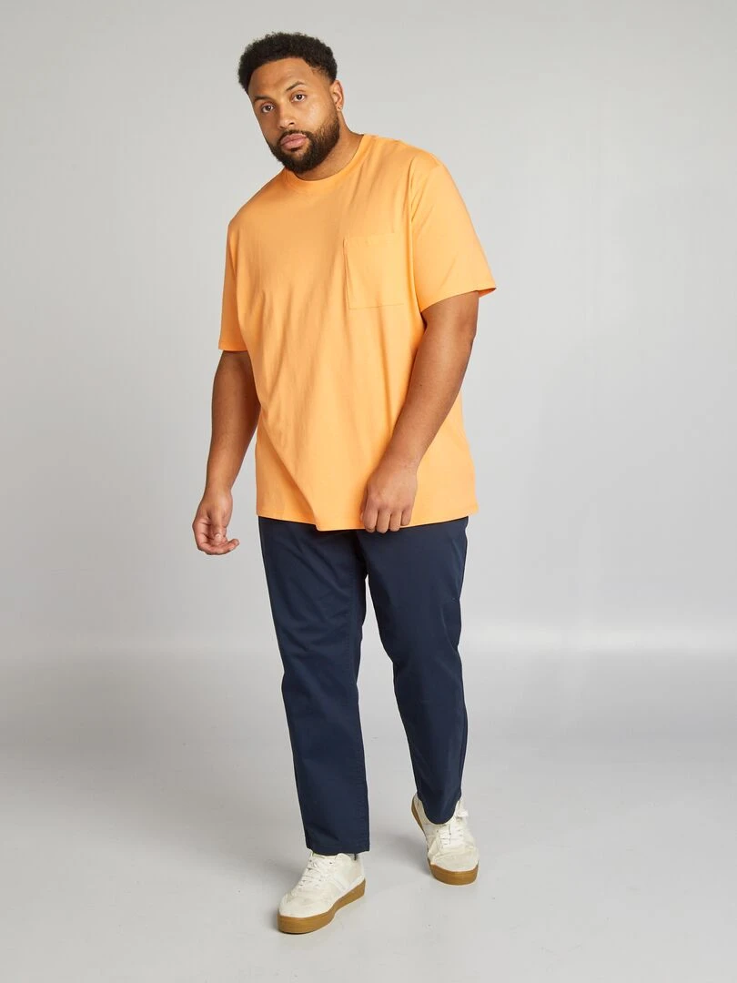Chino slim L32 bleu marine