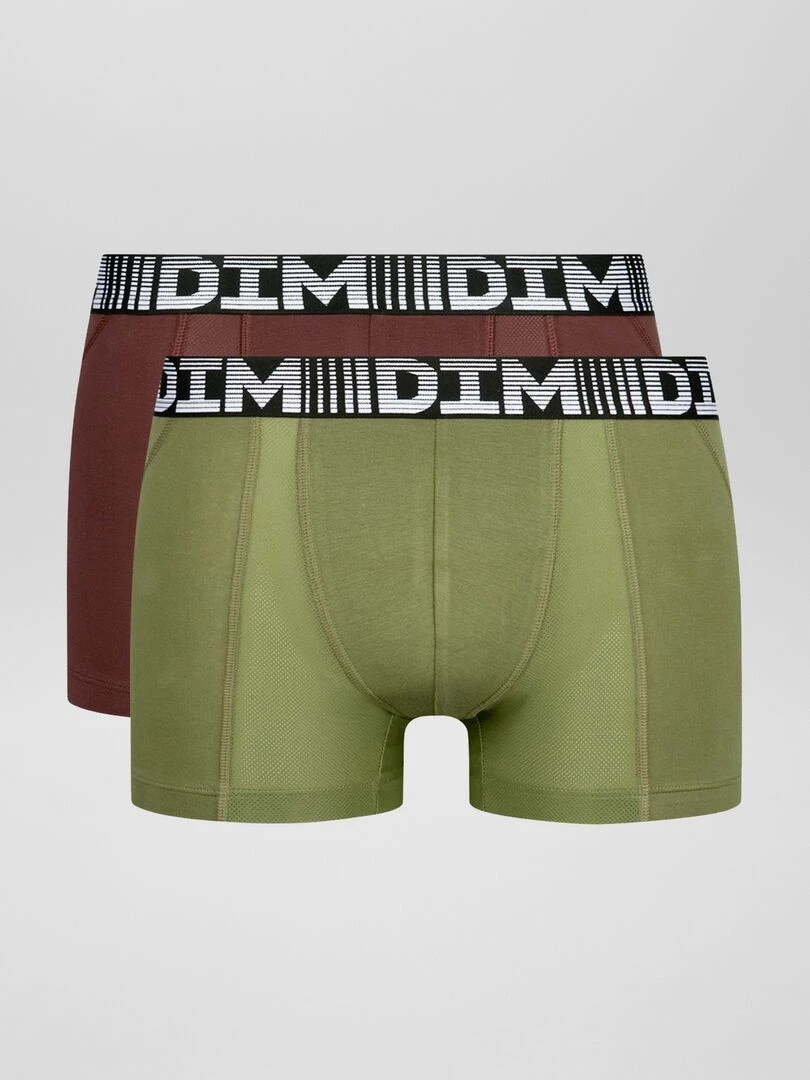 Lot de 2 boxers 'Dim' Marron/kaki
