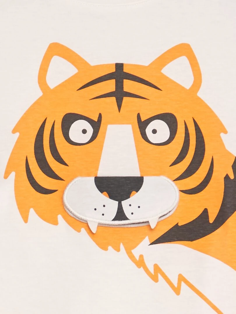 T shirt à imprimé animé Blanc