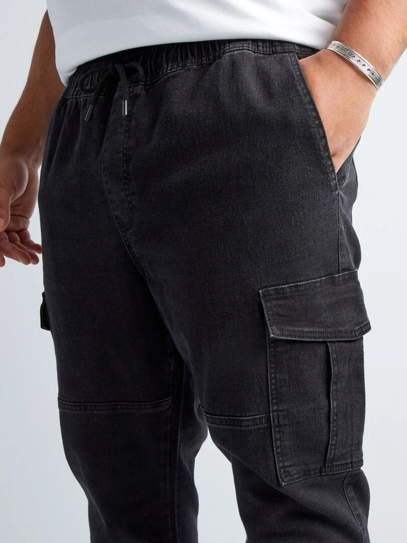 Pantalon stretch   Noir
