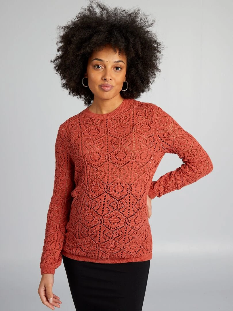 Pull de maternité Rouge