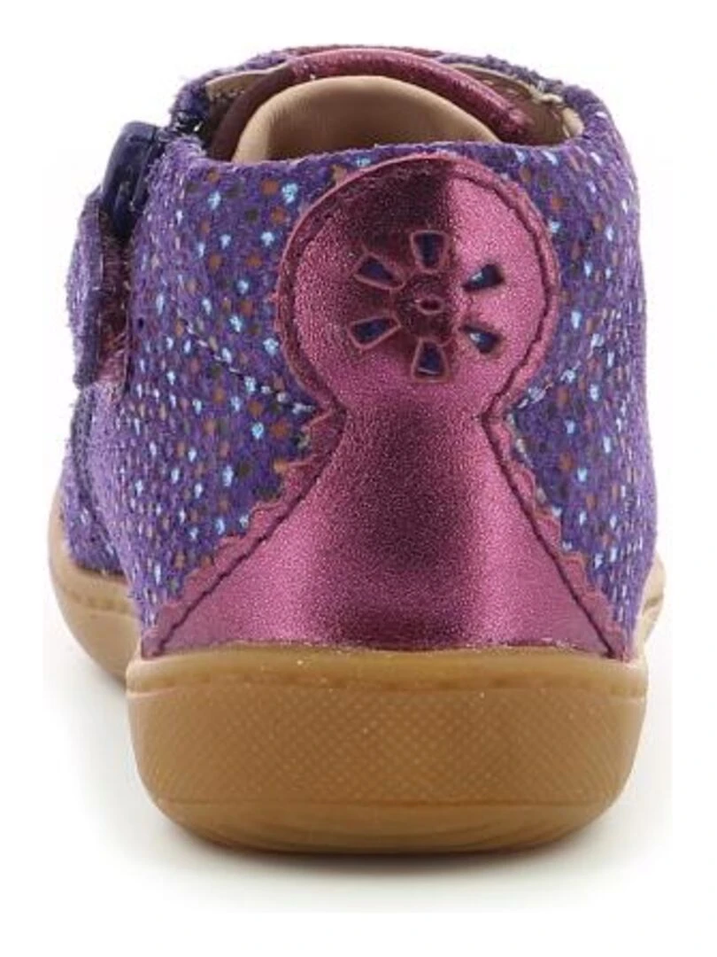 Bottillons Cuir Pastile   Bordeaux