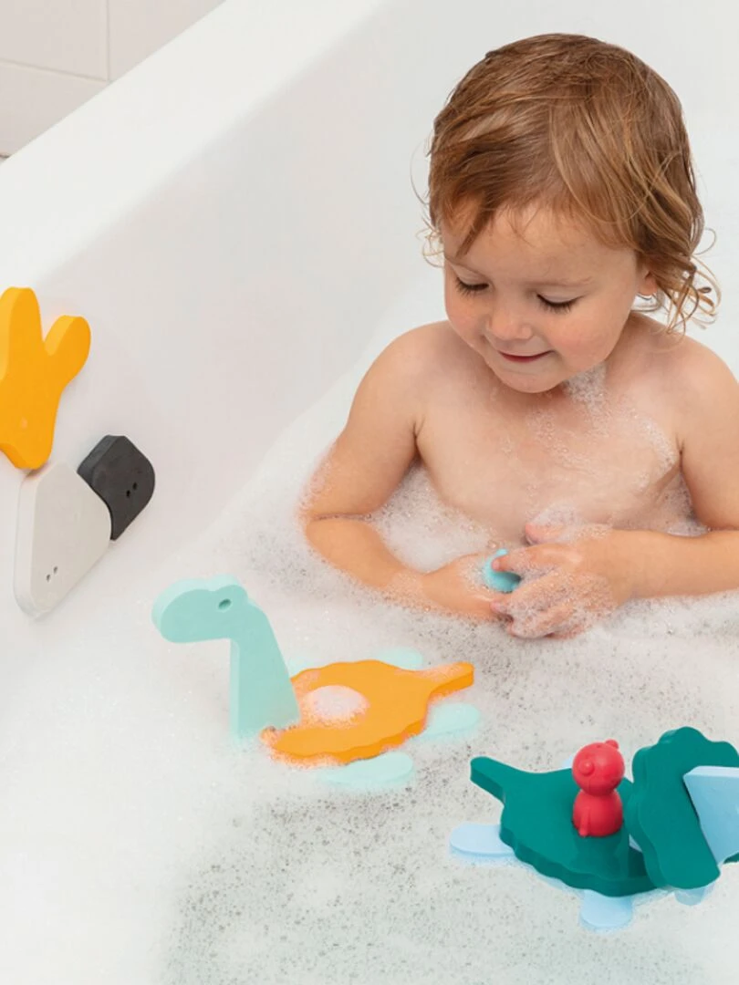 Puzzle de bain Dino World   Bleu