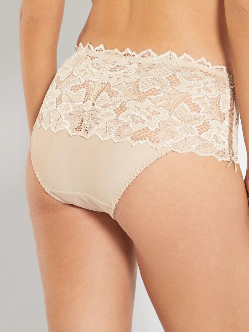 Shorty dentelle 'Sans Complexe' Nude