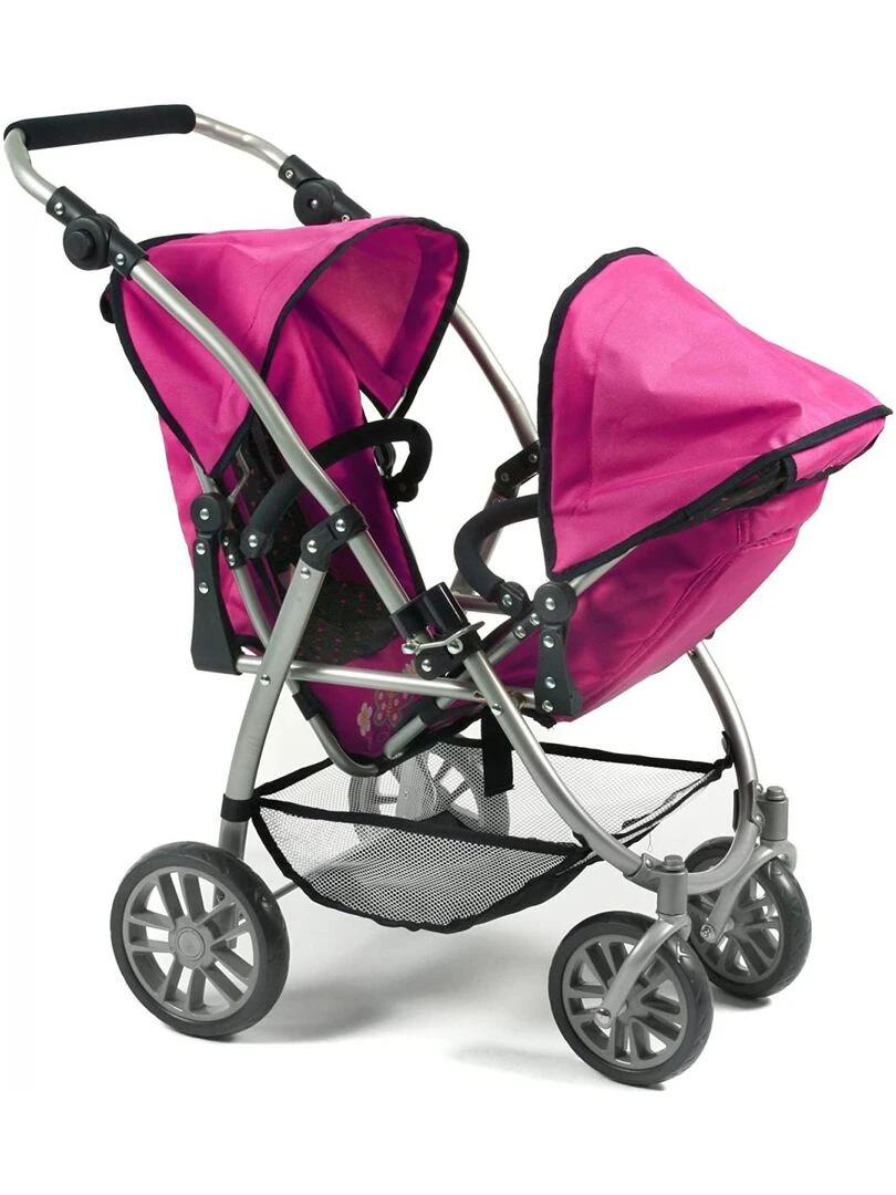 Poussette Tandem Buggy Vario Bleu Rose   N/A