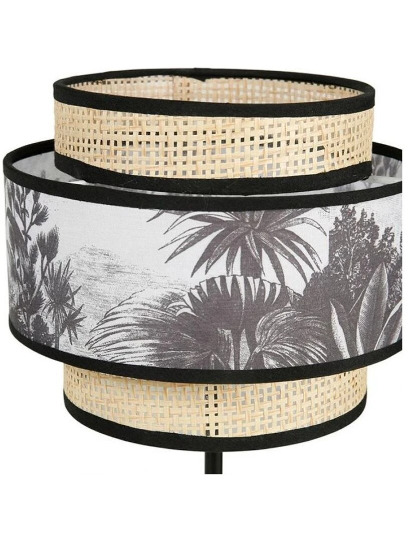 Lampe abat jour papier rotin 3 niveaux ombrage   Beige