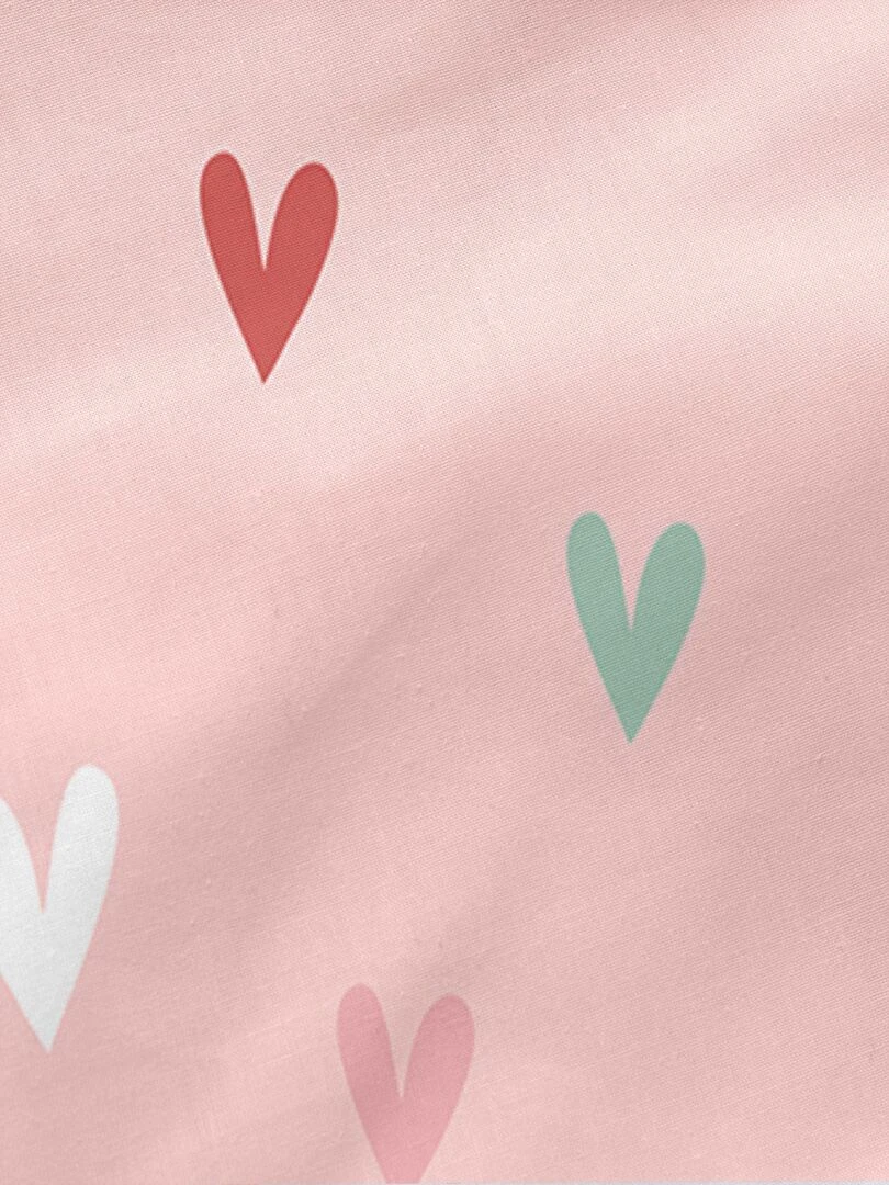 Couchage prêt à dormir Avec rembourrage Hola "Happyfriday"   Blanc Rose