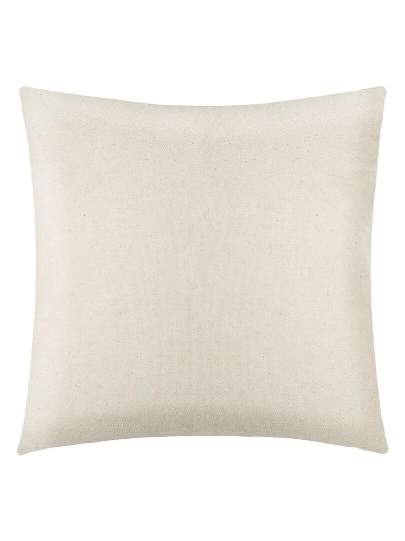 Housse de coussin géométrique en chenille Bleu