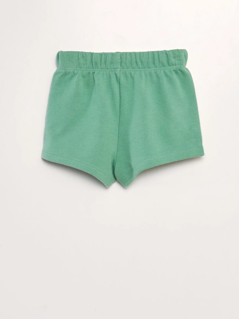 Ensemble débardeur + short   2 pièces   Blanc/vert