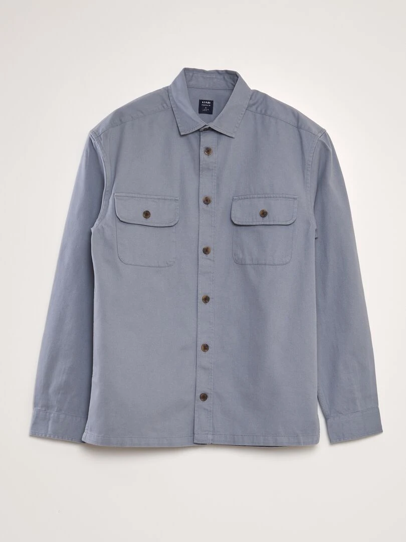 Surchemise en coton Bleu