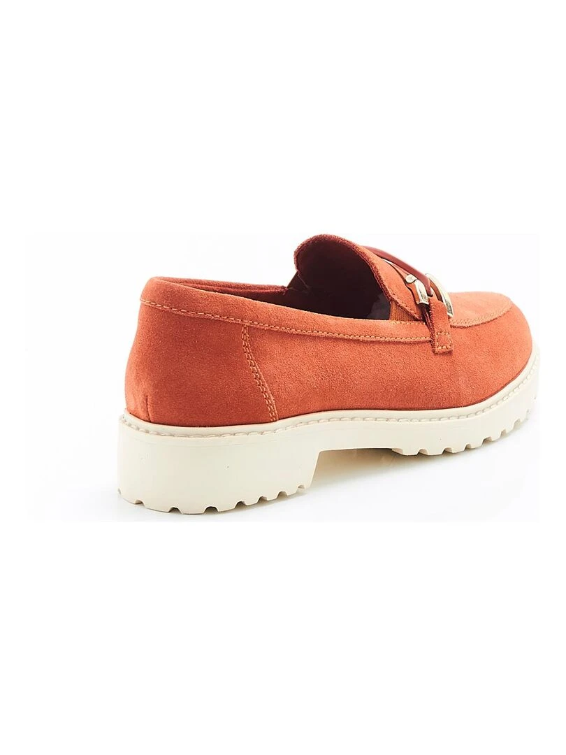 Mocassins crantés avec chaînette Amortyl   Damart   Abricot