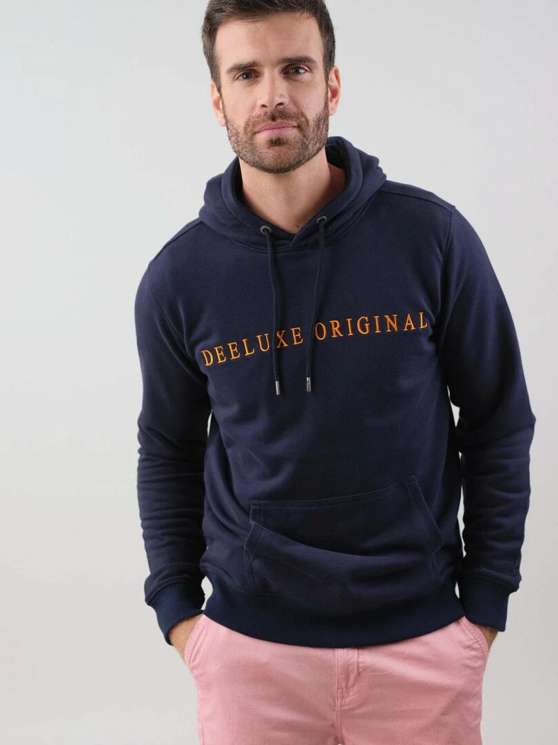 Sweat en jersey french terry pour homme 'Deeluxe' Bleu nuit