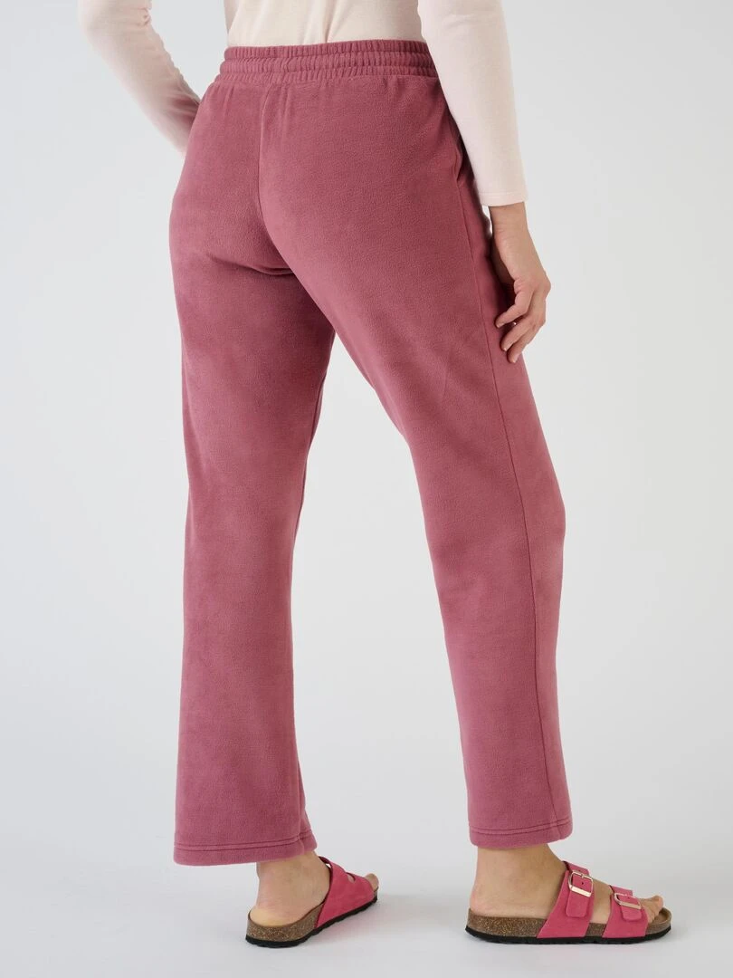 Pantalon en maille micropolaire   Happy D. by Damart   Rose