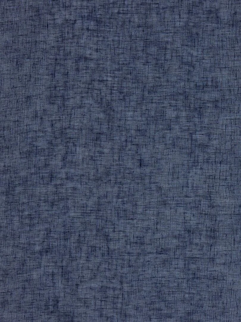 Rideau voilage tamisant en poly lin   Bleu foncé