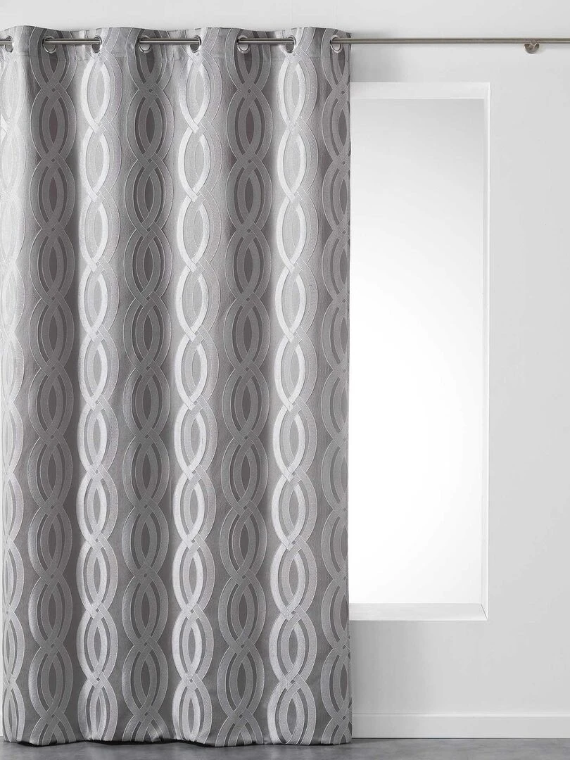Rideau a oeillets Collection Miriade Gris