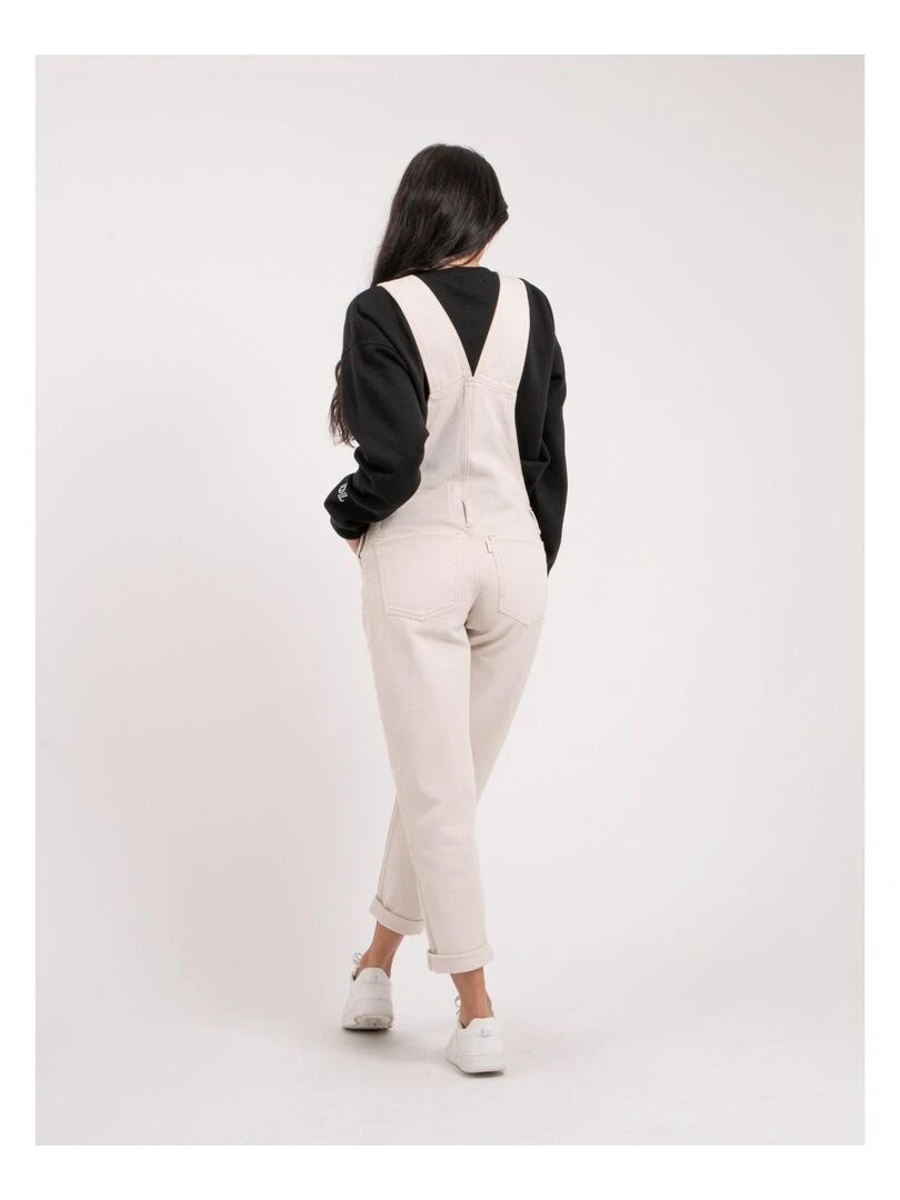 Salopette en denim ELVINE Ecru