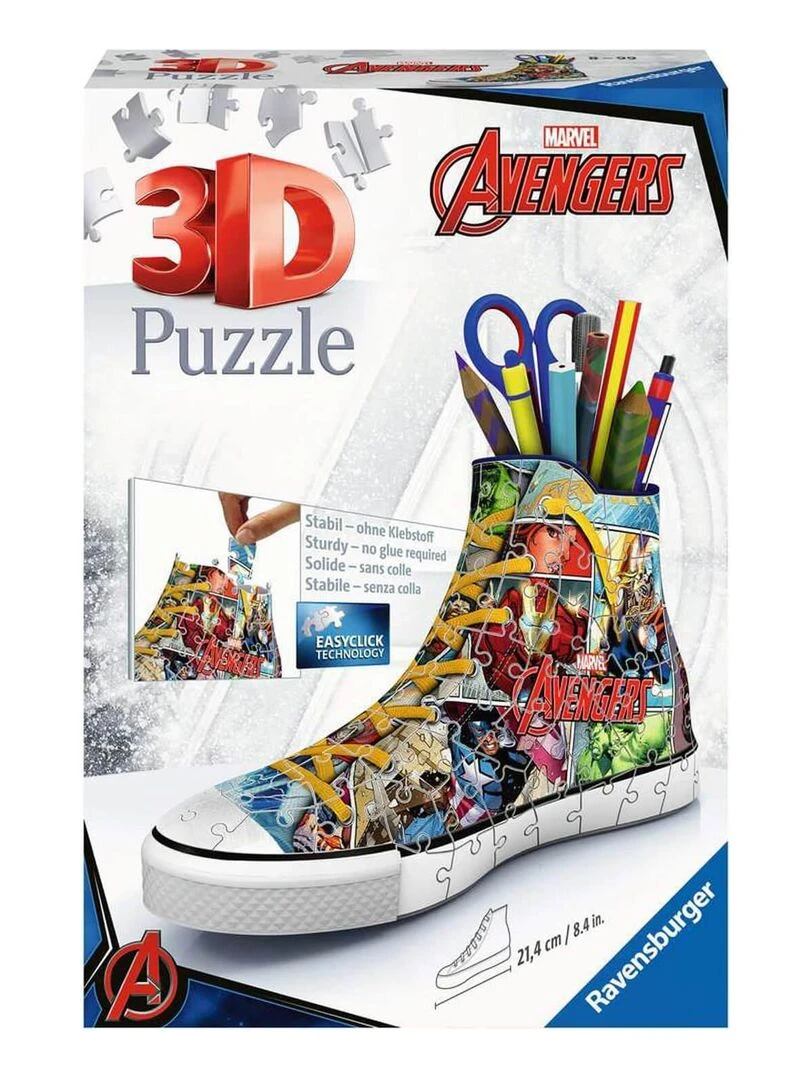 Puzzle 3D Sneaker 108 pièces : Marvel Avengers N/A