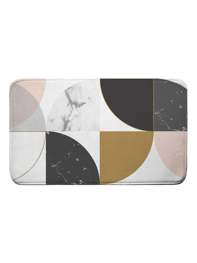 Tapis de bain Collection Geo Marbre Rose