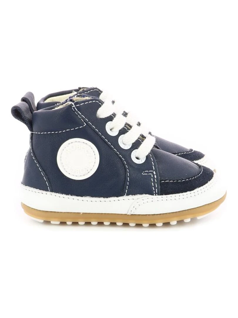 Sneakers hautes Cuir Migo Bleu marine