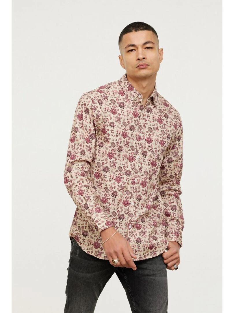 Lee Cooper Chemise manches longues coton regular DAON Gris