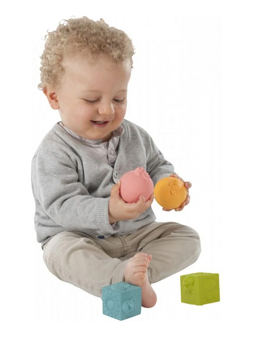 Lot de 2 balles et 2 cubes So'Pure   N/A