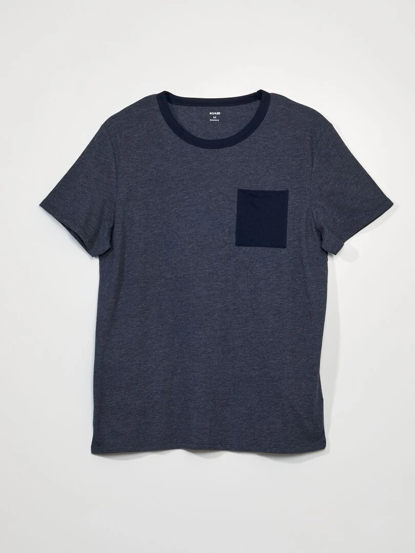 Pyjama long en jersey   2 pièces   Marine