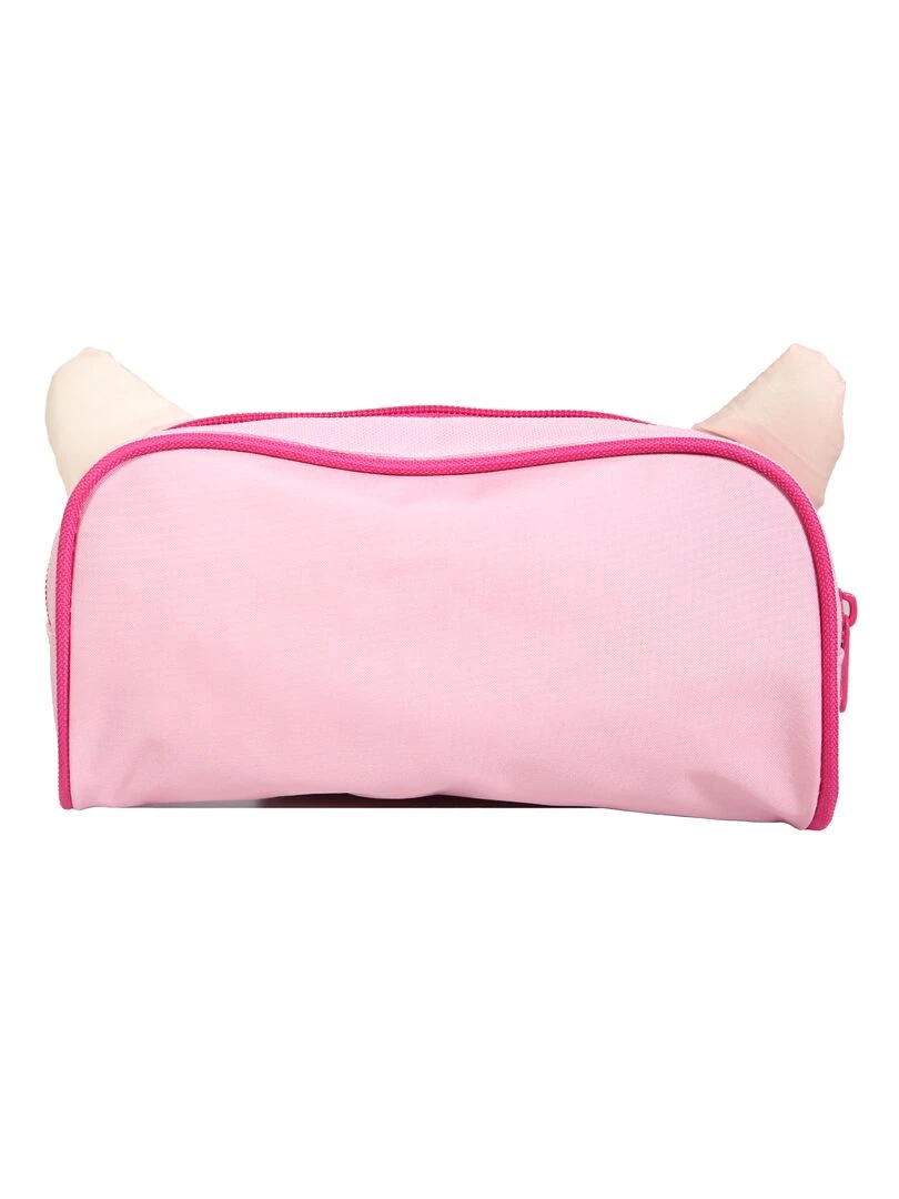 BAGTROTTER Trousse scolaire rectangulaire Kids Rose Chiot Rose