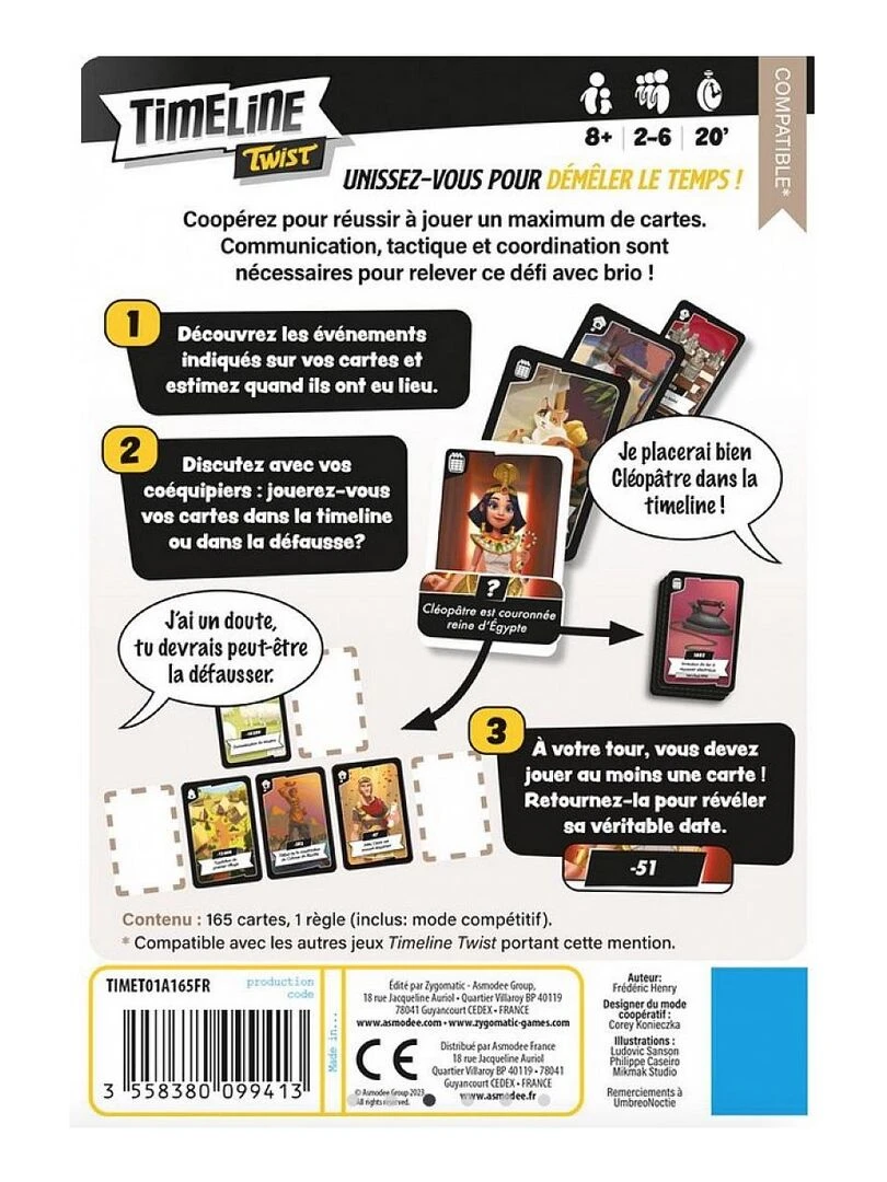 Timeline Twist jeux de carte   N/A