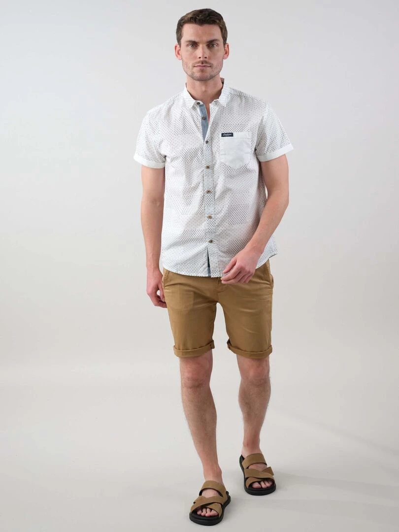Chemise homme en popeline 'Deeluxe' Blanc