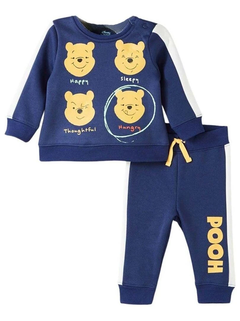 Disney Ensemble Sweat pantalon bébé garçon Imprimé Winnie L'ourson Bleu marine