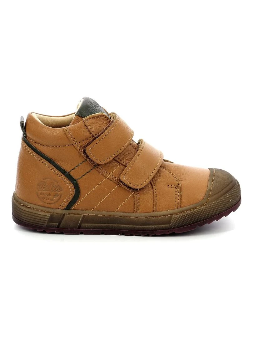 Sneakers hautes Cuir Biboc Marron