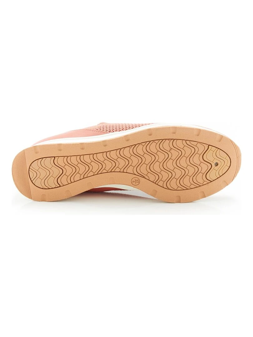 Baskets à enfiler  dessus en maille souple Amortyl   Damart   Rose