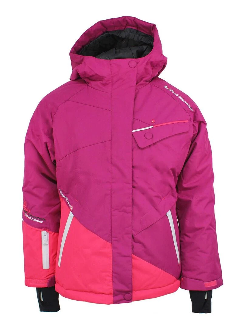 Blouson de ski fille FATENE PEAK MOUNTAIN Rose fushia