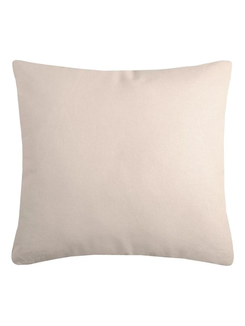 Coussin bicolore en coton Bleu azur