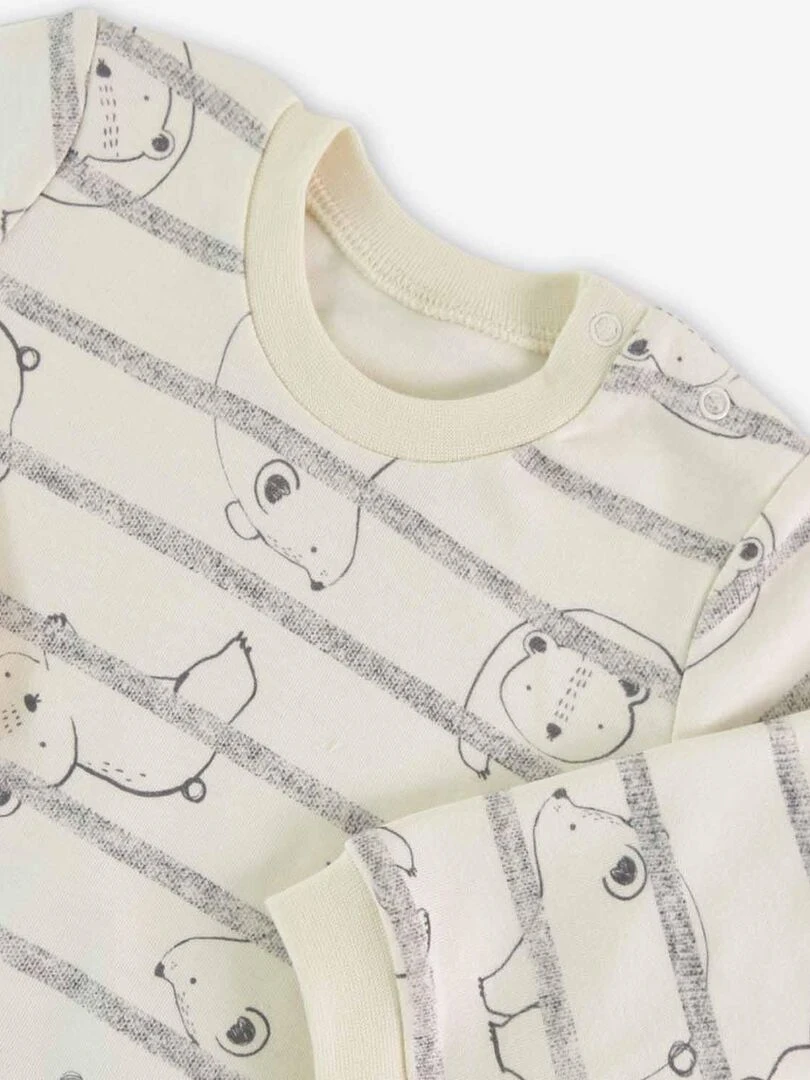 Ensemble bébé 2 pièces Teddy Ecru